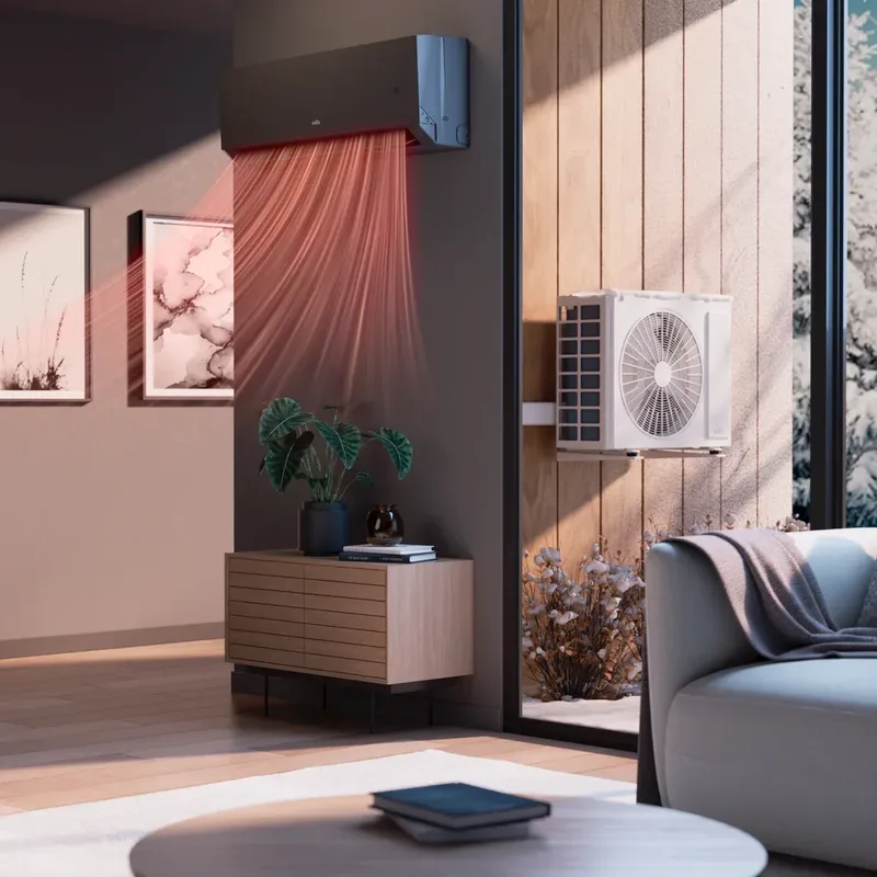 Heat pump Nordkapp winter